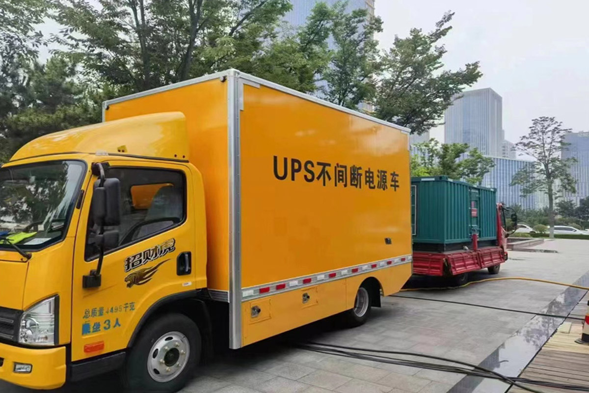南乐发电机租赁施工现场