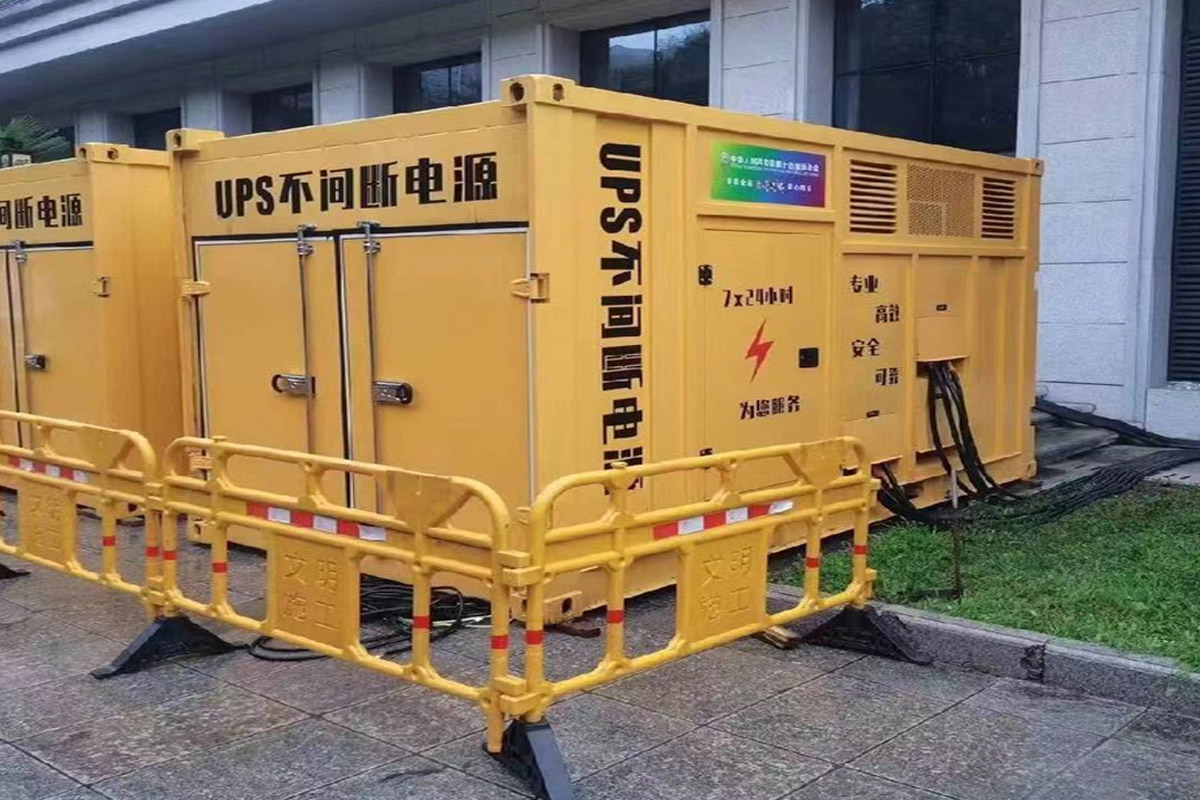 南乐发电机租赁施工现场